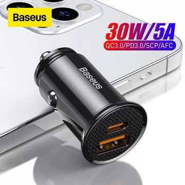 CARGADOR DE CIGARRERA BASEUS 30W