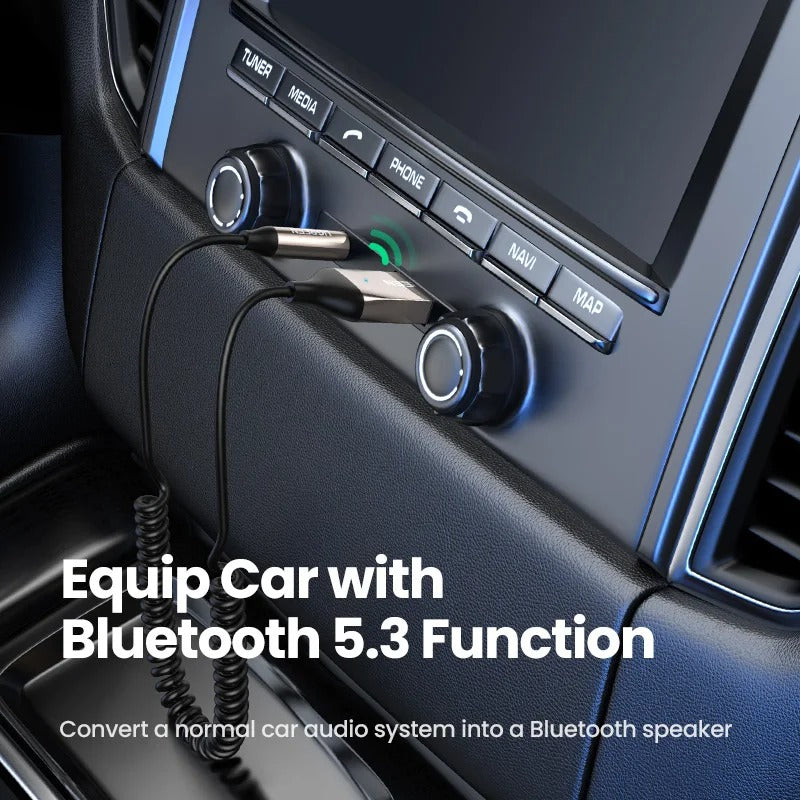 UGREEN Adaptador auxiliar Bluetooth 5.3 para Auto