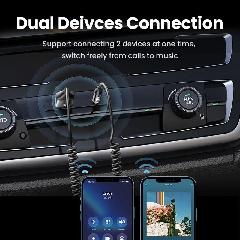 UGREEN Adaptador auxiliar Bluetooth 5.3 para Auto