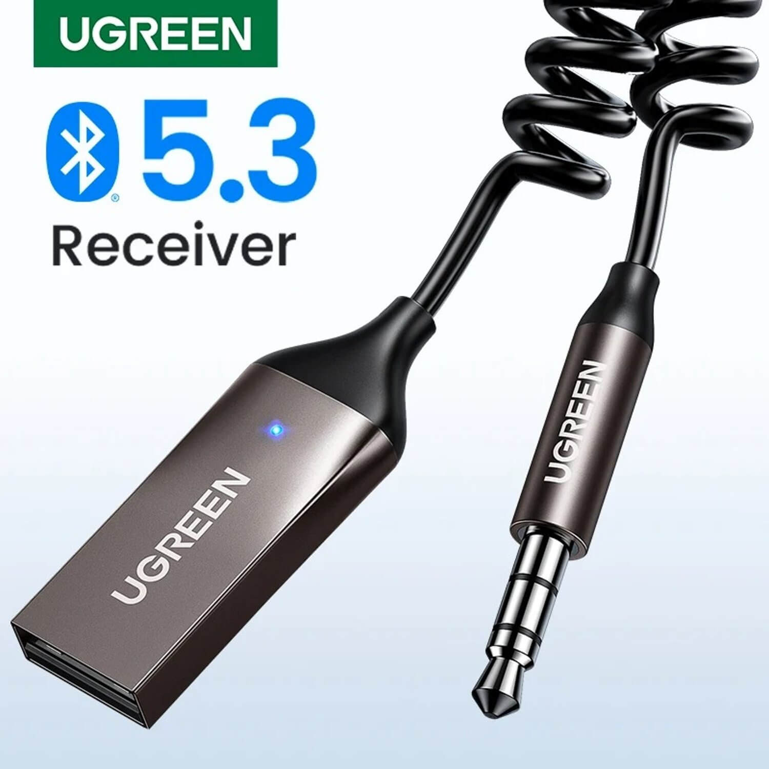 UGREEN Adaptador auxiliar Bluetooth 5.3 para Auto