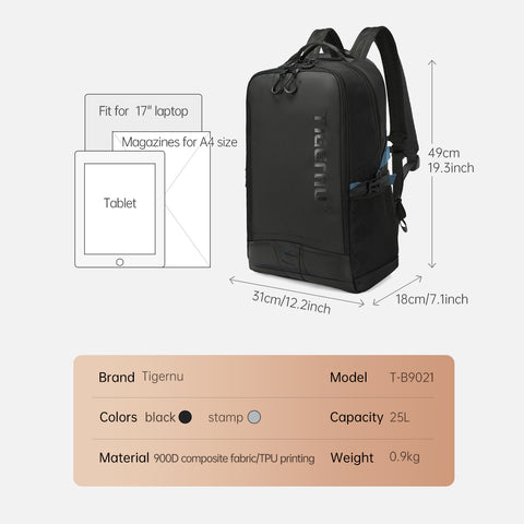 Mochila Urbana Tigernu TB9021 Black