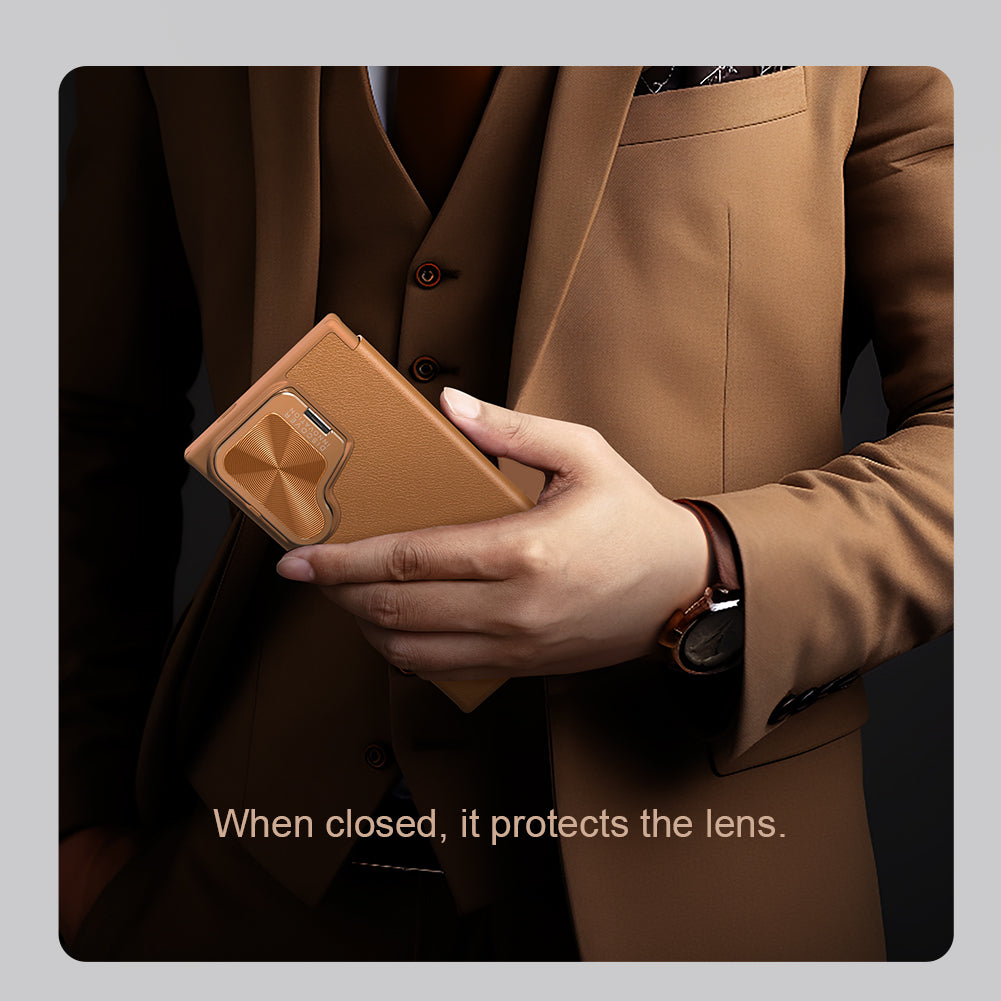 CASE NILLKIN QIN LEATHER COVER – Galaxy S24 ULTRA