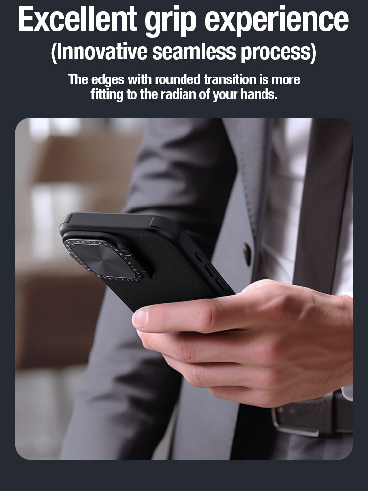 Case Nillkin Camshield Pro Leather – iPhone 15 Pro Max (MagSafe)