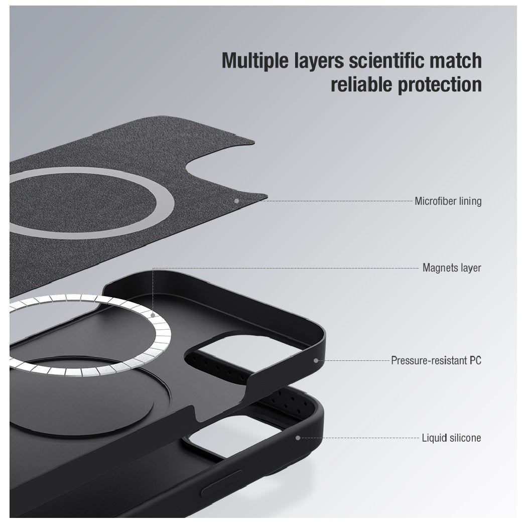 Case Nillkin Silicone – iPhone 15 Pro Max (MagSafe)