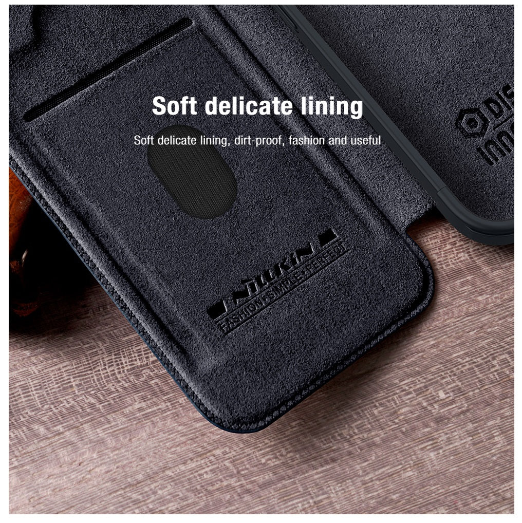 CASE NILLKIN QIN LEATHER COVER BLACK – IPHONE 15 PRO MAX