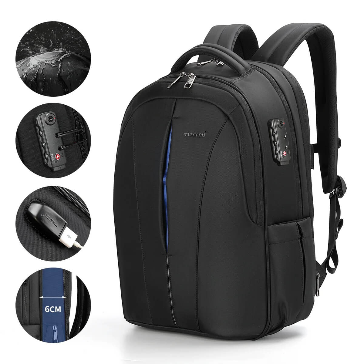 Mochila Antirrobo Tigernu TB3105XL Expandible