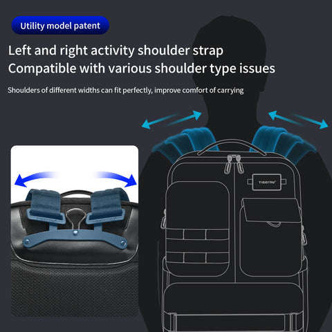 Mochila Viajera Tigernu TB9007