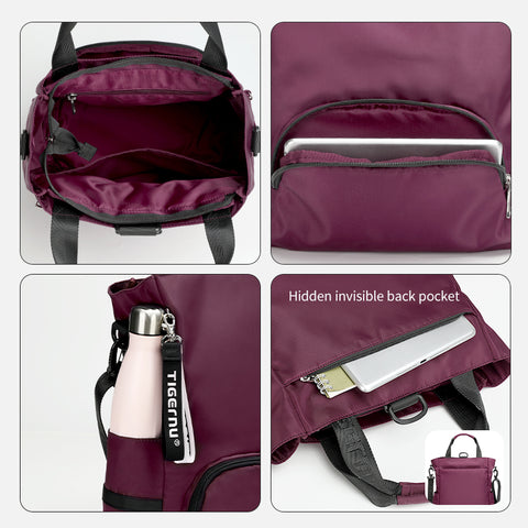 Mochila Bolso Mujer 3 en 1 Tigernu TS8169 Blue
