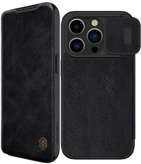 CASE NILLKIN QIN LEATHER COVER BLACK – IPHONE 15 PRO MAX