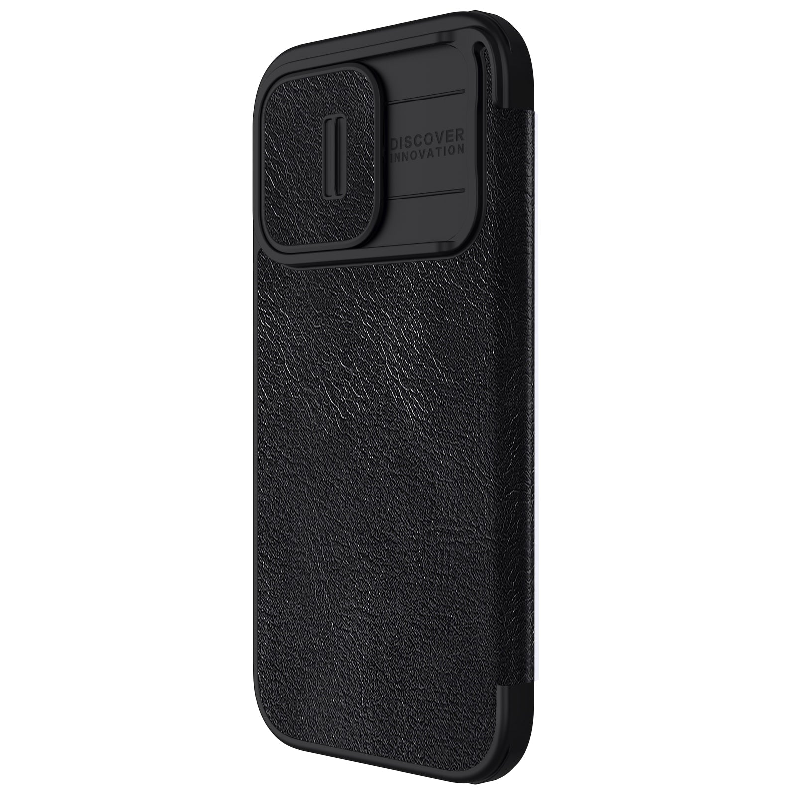 CASE NILLKIN QIN LEATHER COVER BLACK – IPHONE 15 PRO MAX