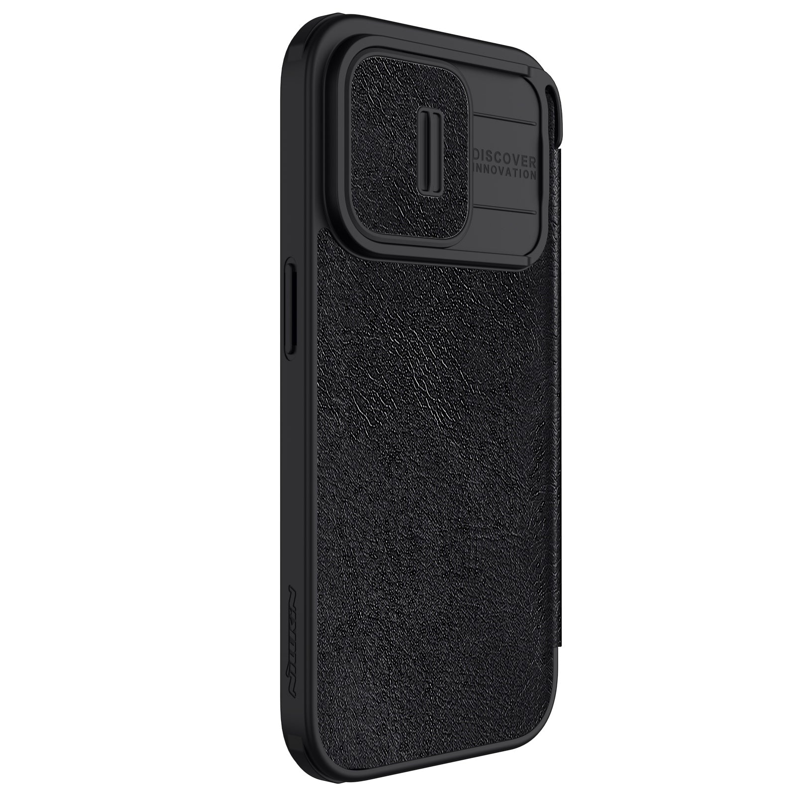 CASE NILLKIN QIN LEATHER COVER BLACK – IPHONE 15 PRO MAX