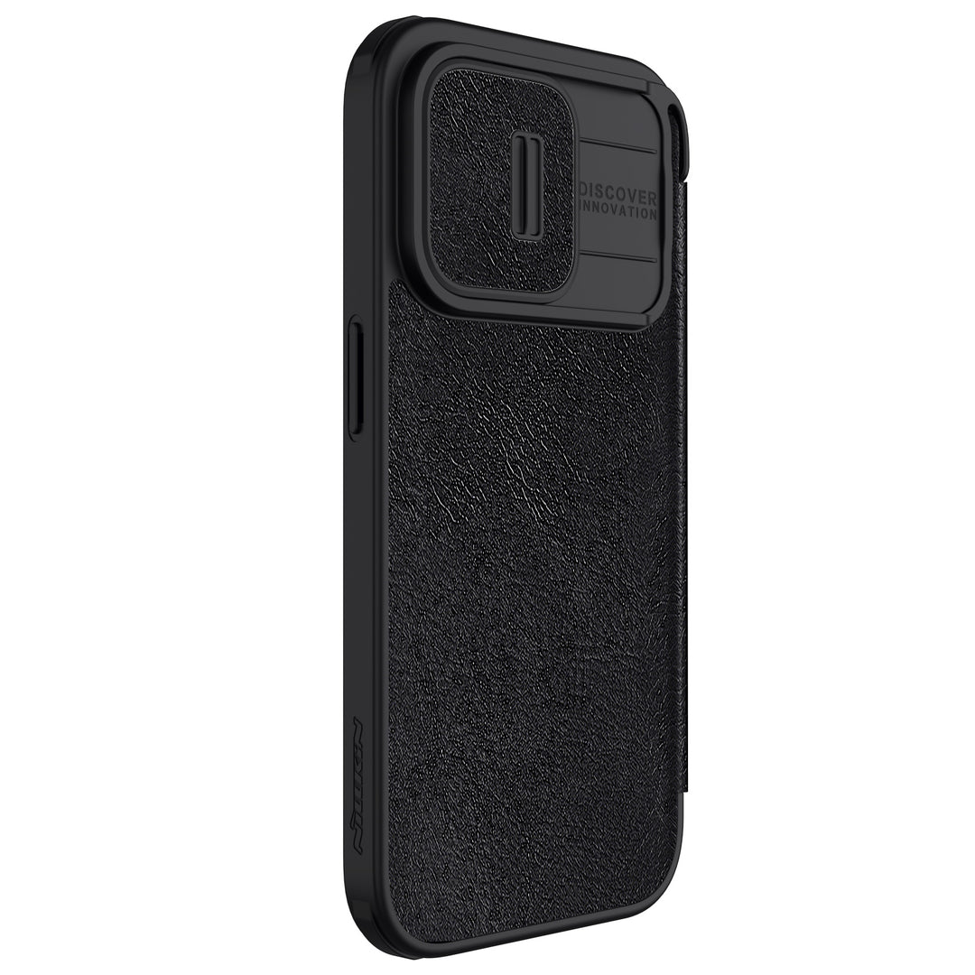CASE NILLKIN QIN LEATHER COVER BLACK – IPHONE 15 PRO MAX