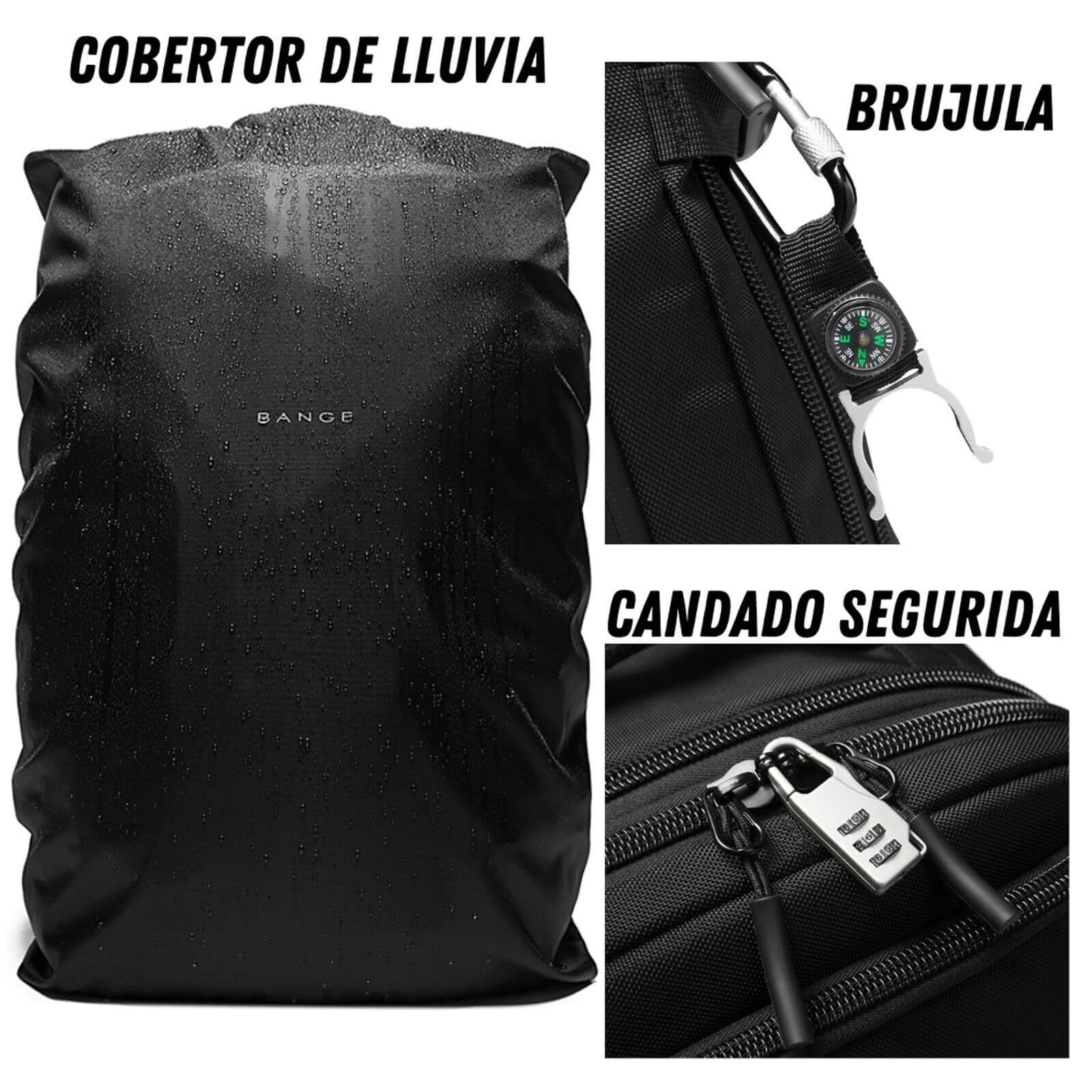 Mochila Expandible Viajera Bange 22039