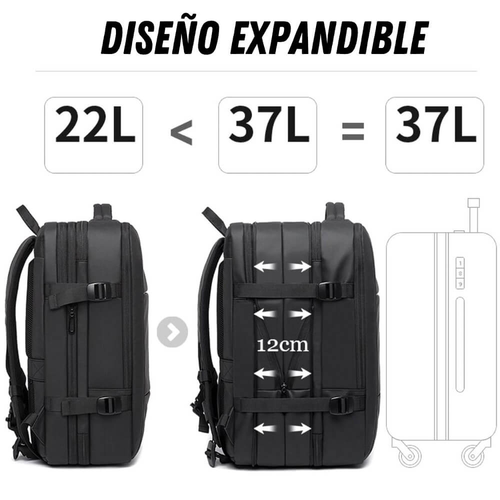 Mochila Bange Expandible 1908 Black