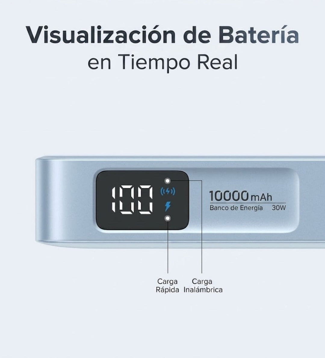 Power Bank inalámbrica UGREEN MagFlow de 10000 mAh Qi2 de 25W con cable integrado