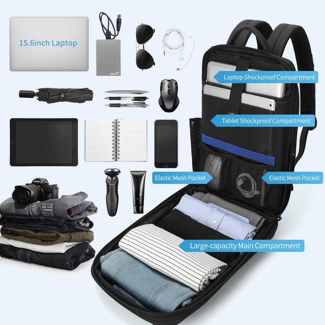 Mochila Antirrobo Lite Tigernu TB9152 Expandible