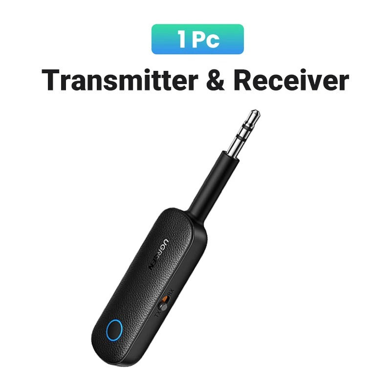 Adaptador Ugreen Transmisor Receptor 3.5mm Bluetooth 5.0 para Audio de TV y coche