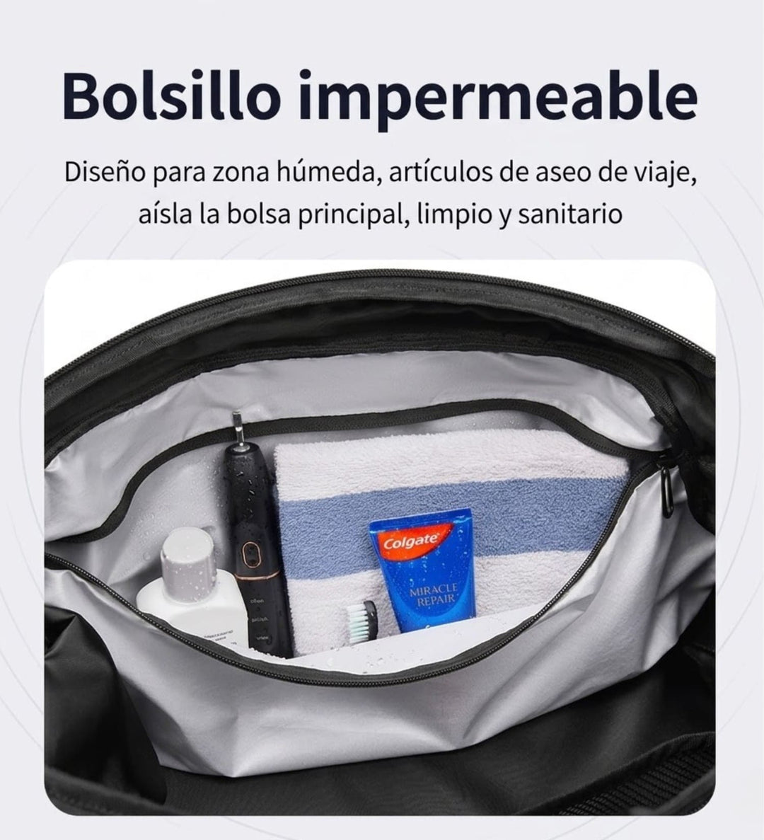 Bolso de Viaje y Gimnasio RZTX 35L Impermeable con Porta Zapatos