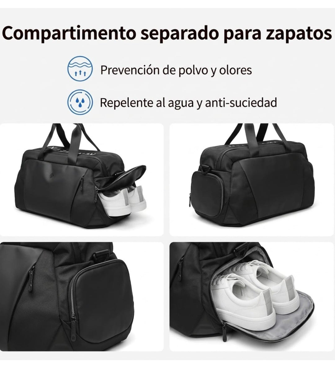 Bolso de Viaje y Gimnasio RZTX 35L Impermeable con Porta Zapatos