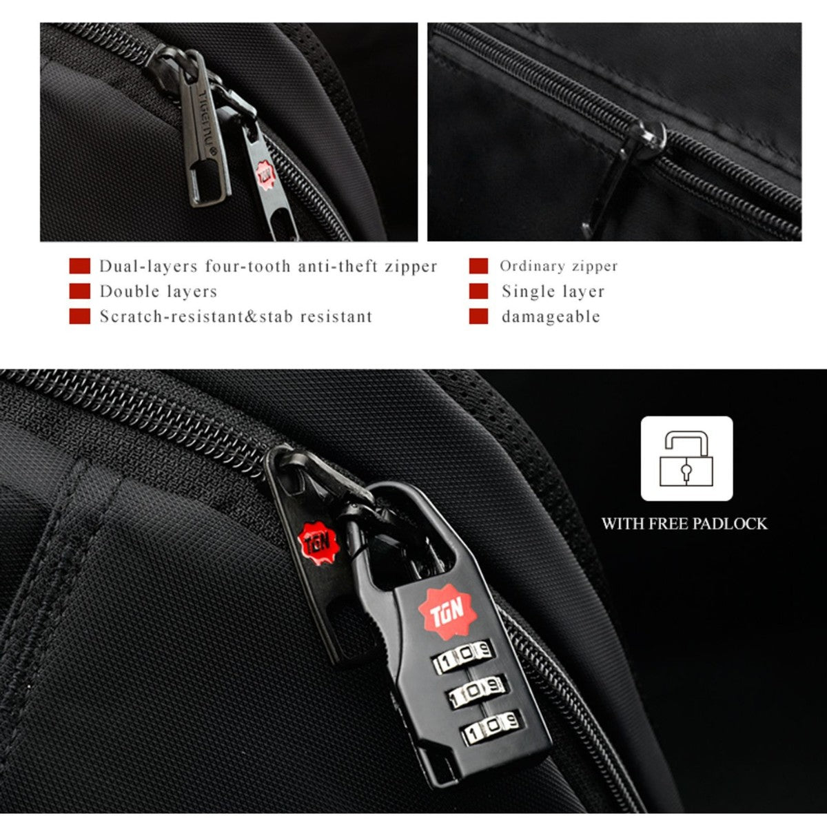 Mochila Urbana Tigernu TB3105 Red