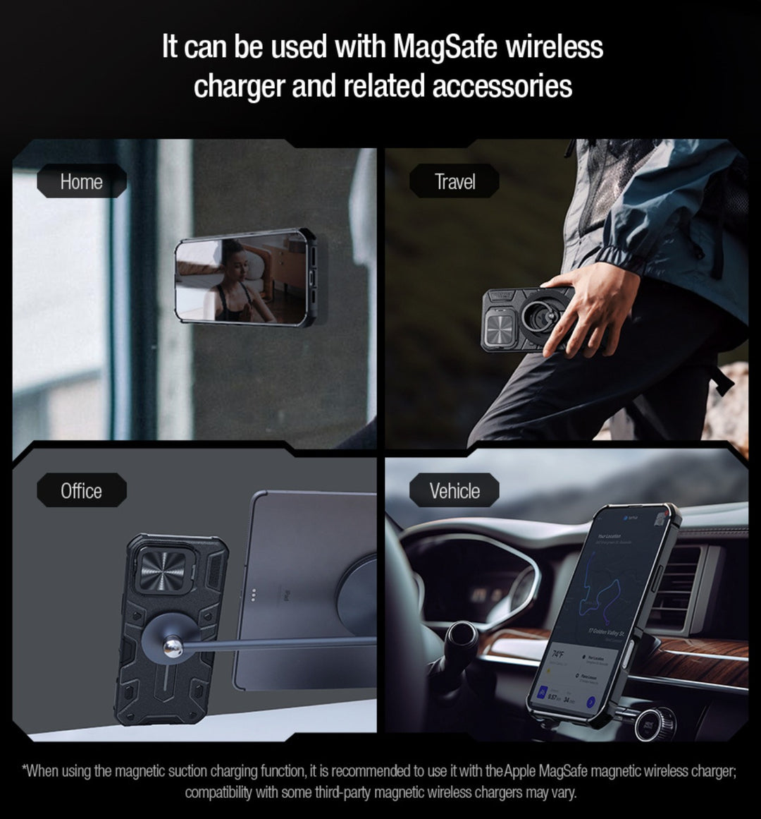 Case Nillkin CamShield Armor Pro - iPhone 16 Pro Max (Magsafe)