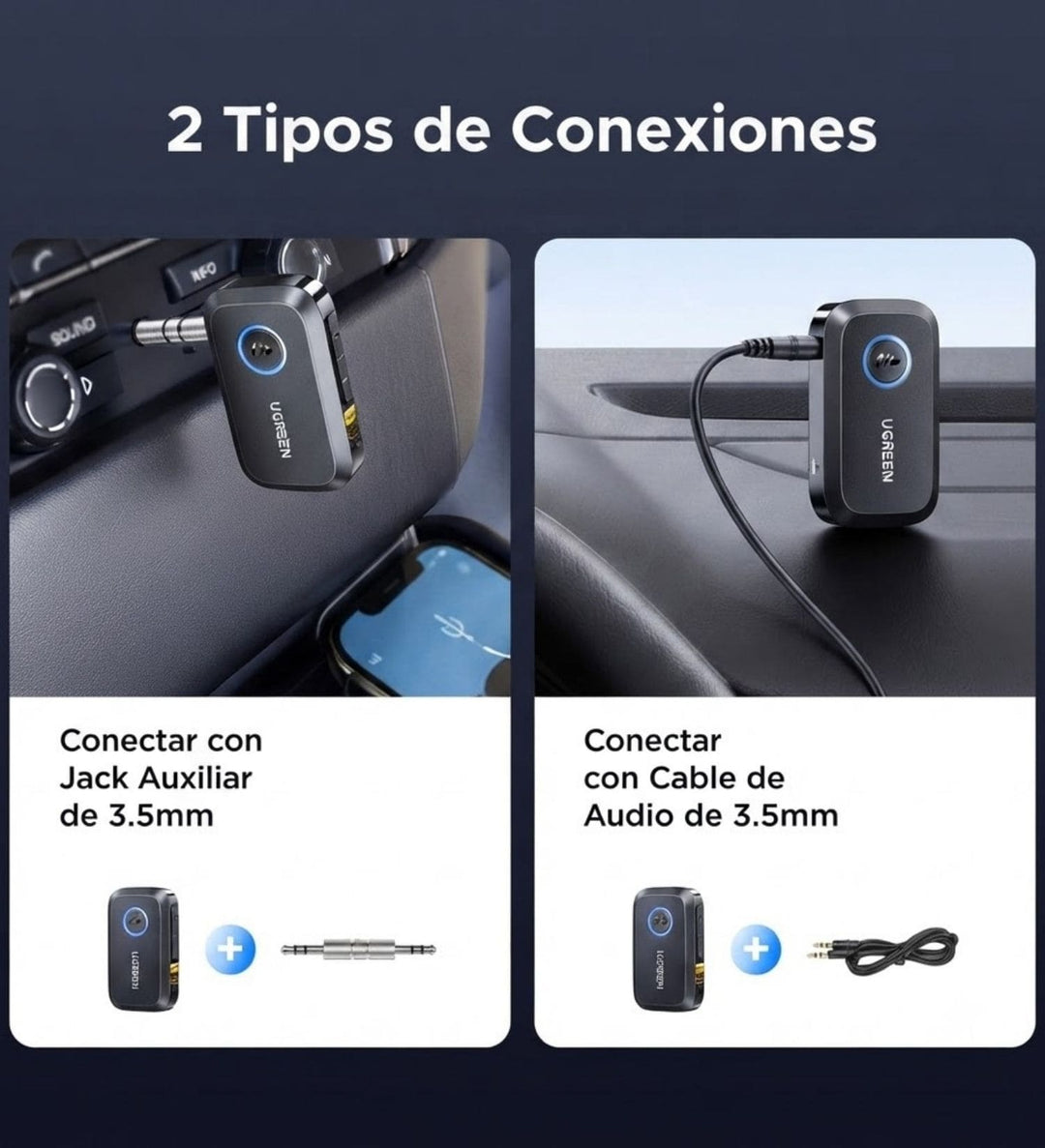 Receptor Bluetooth 3.5mm Ugreen BT509 LDAC Hi-Res