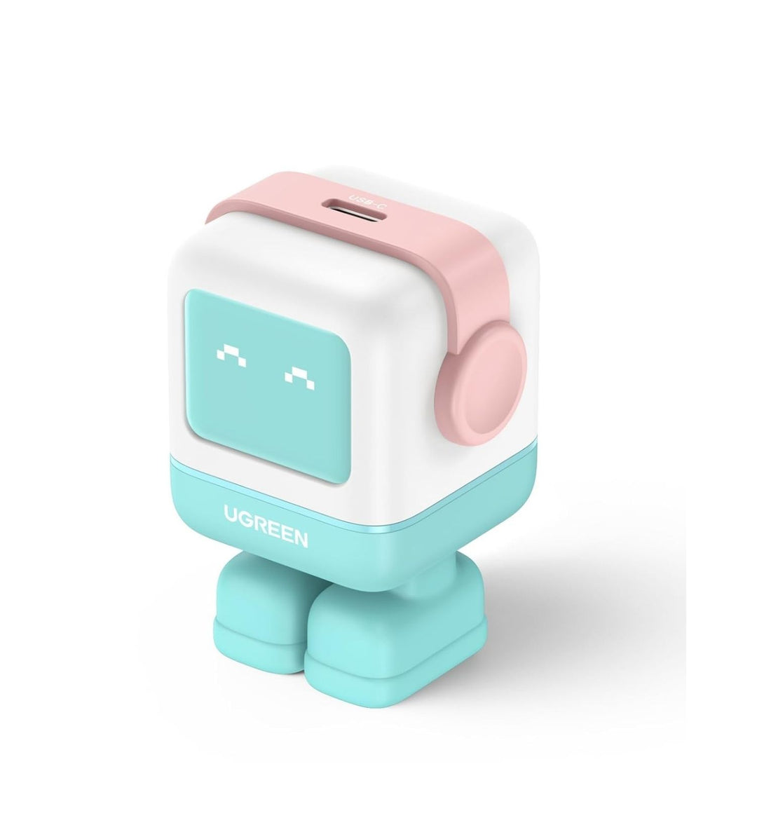 Cargador UGREEN Uno Robot 30W GaN (Pink Blue)