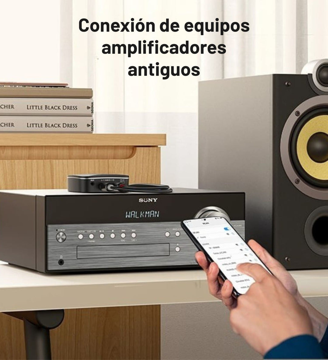 Receptor de Audio Ugreen Bluetooth 5.3 RCA y Auxiliar 3.5mm