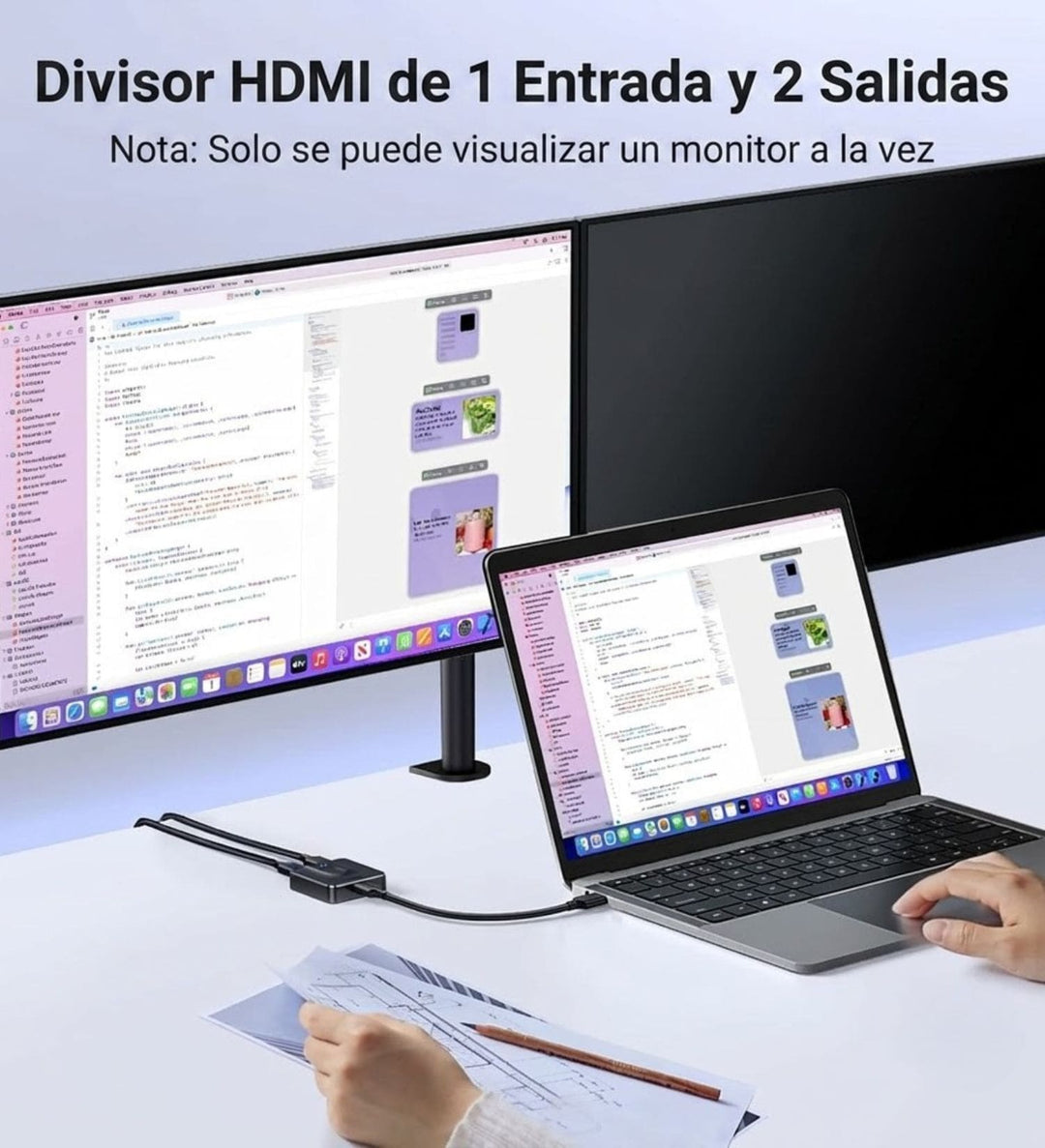 Bidireccional HDMI UGREEN 2 entradas 1 salida 4K@60Hz