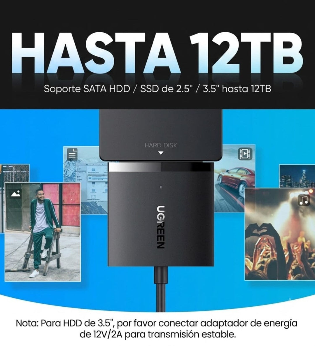 Convertidor UGREEN USB 3.0 a SATA 6 Gbps