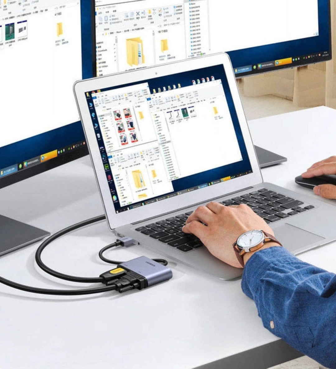 Convertidor UGREEN USB 3.0 a HDMI+VGA