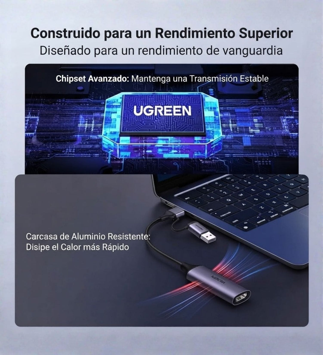 Capturadora De Video HDMI A USB-C 1080p 60Hz Ugreen