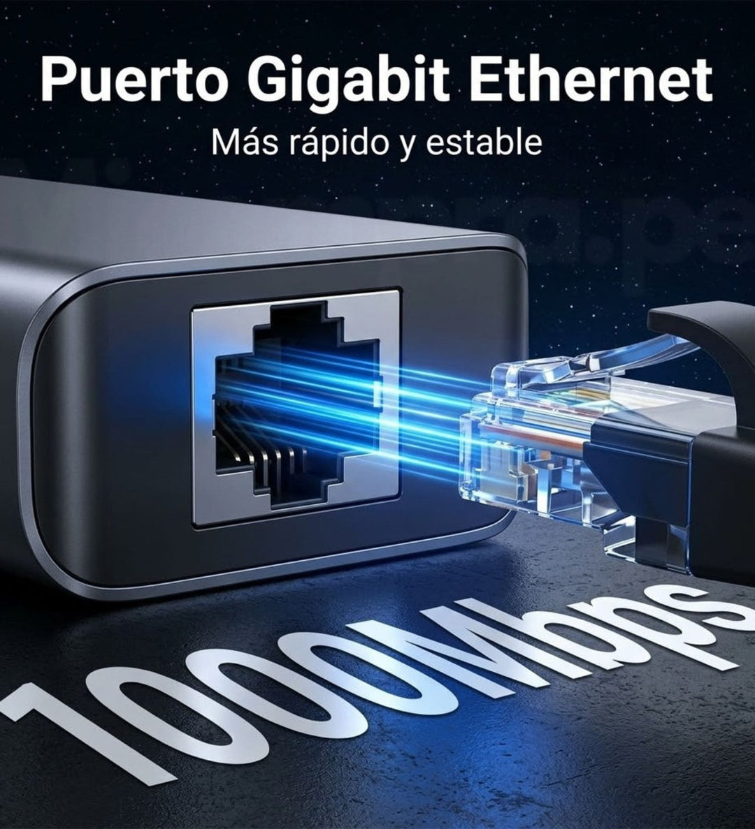 Hub Ugreen 7 En 1 Multipuertos Tipo C 4k Hdmi 100W