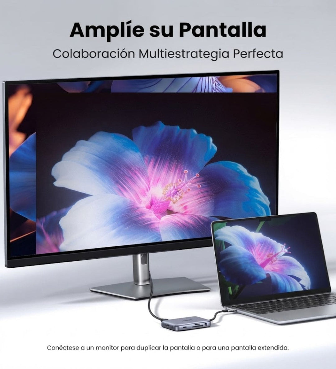 Hub UGREEN USB-C Magnético 7 en 1 a 4K 60Hz con PD, SD y TF