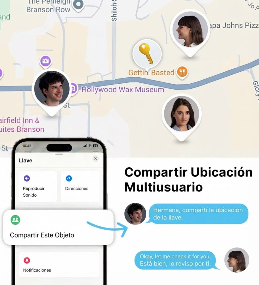 Localizador Smart Finder Pro 4 Pack Ugreen CM916 (iOS and Android)