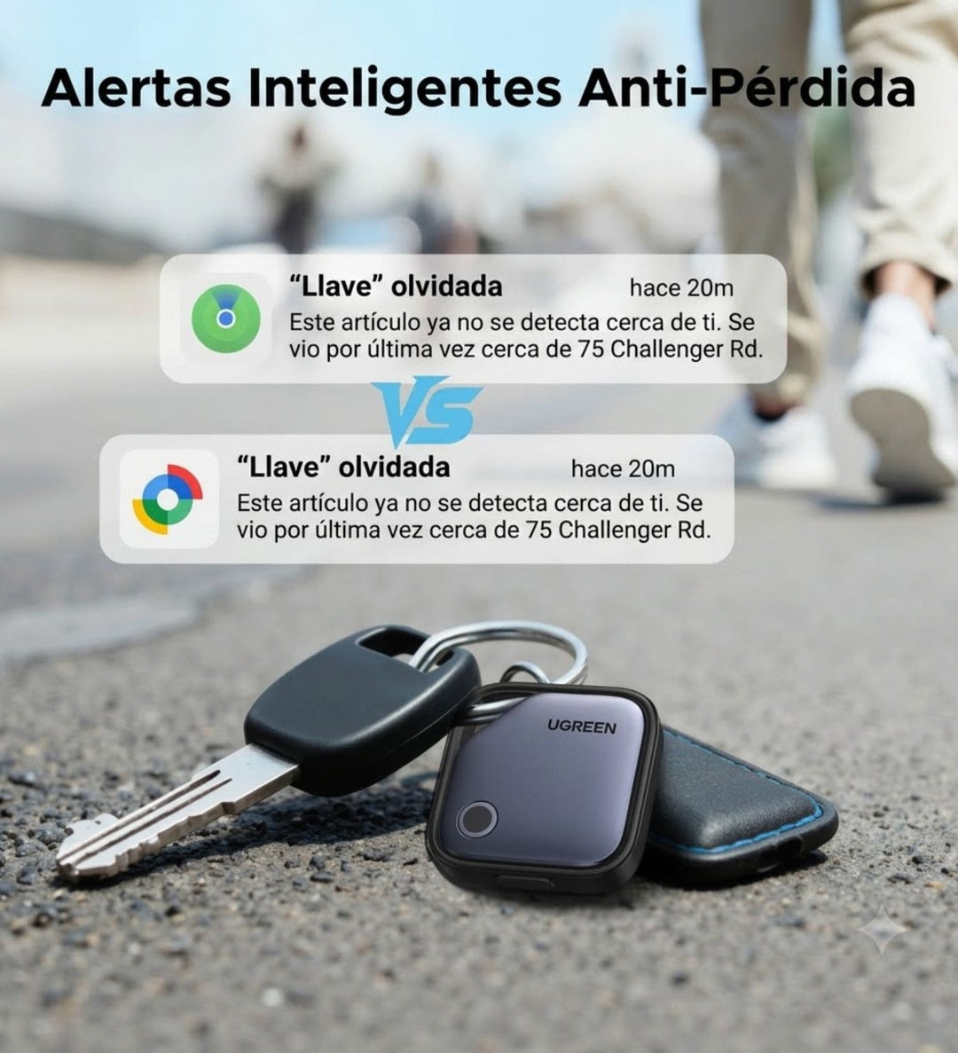 Localizador Dual Smart Finder Pro Ugreen CM916