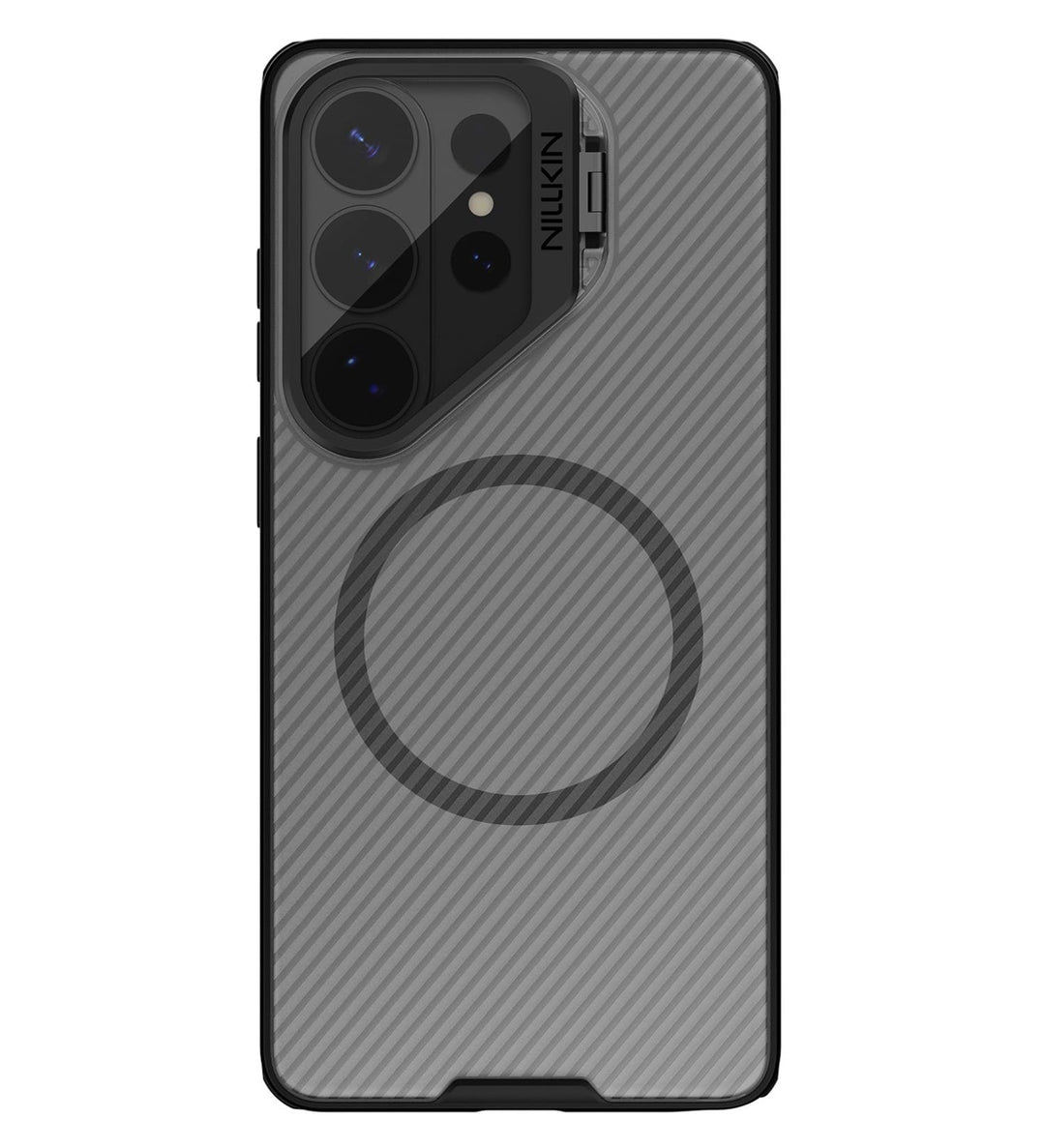 Funda Nillkin CamShield CamPro con MagSafe para Samsung Galaxy S26 Ultra negro translúcido