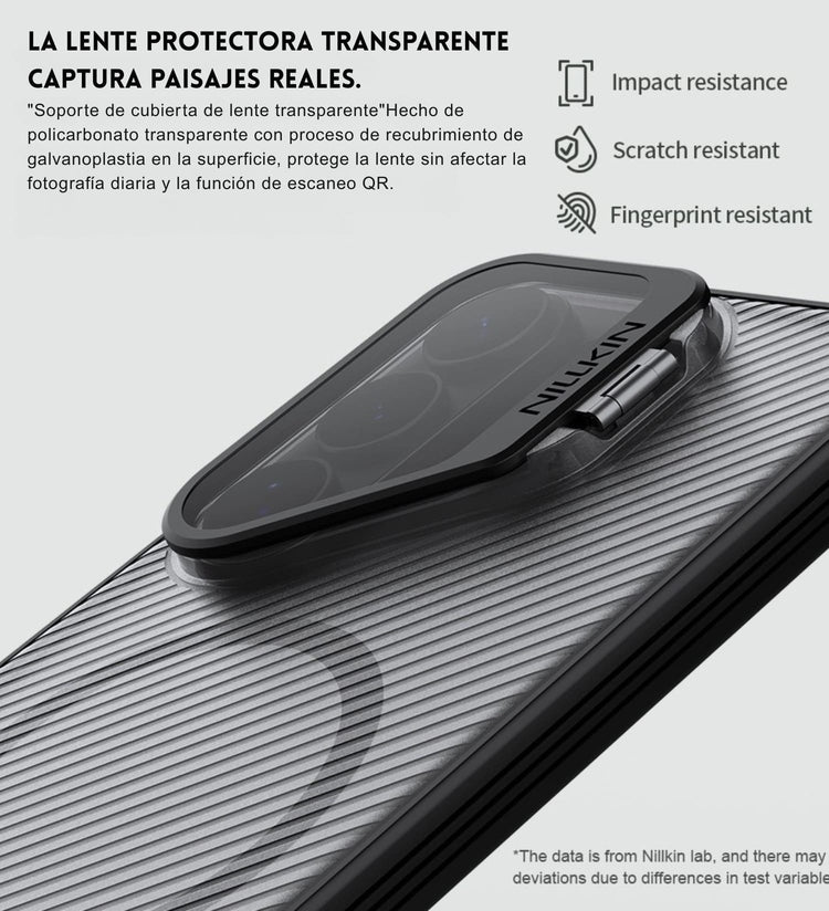 Cubierta de lente transparente resistente a rayaduras en carcasa protectora Nillkin S26 Ultra