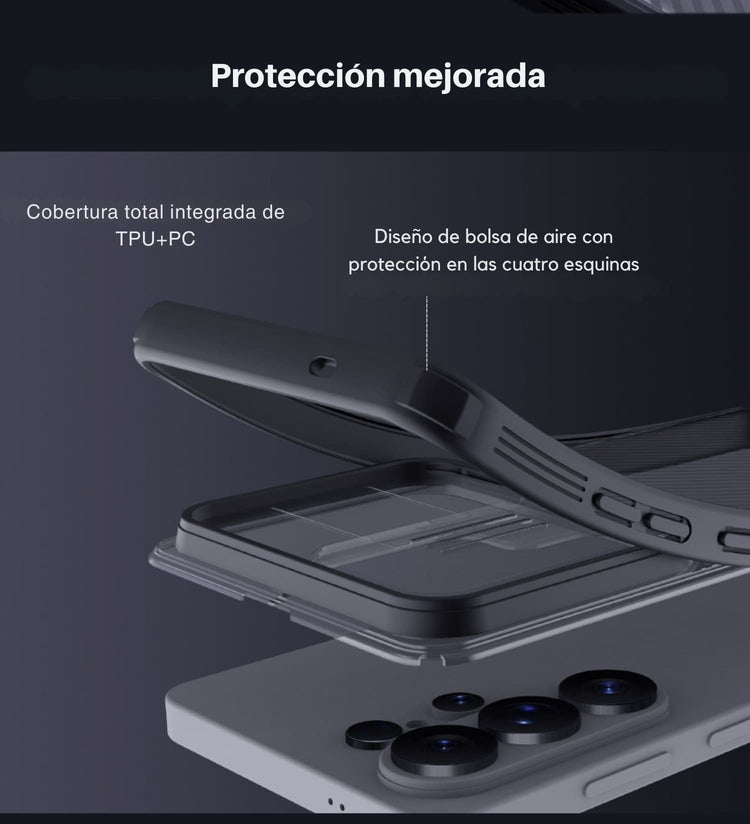 Case transparente de materiales bolsas de aire Nillkin CamShield Pro Samsung Galaxy S26 Ultra