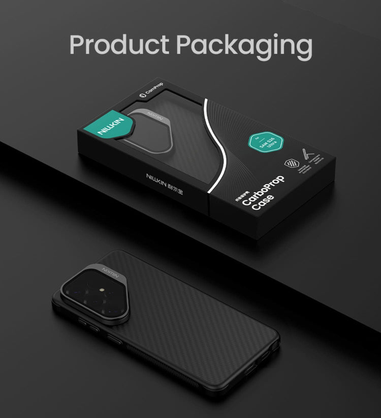 Empaque original sellado de estuche Nillkin CarboProp Kevlar para Galaxy S26 Ultra