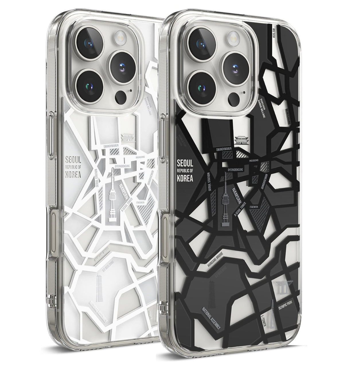 Case Ringke Fusion Design [Seoul Map] - iPhone 16 Pro Max