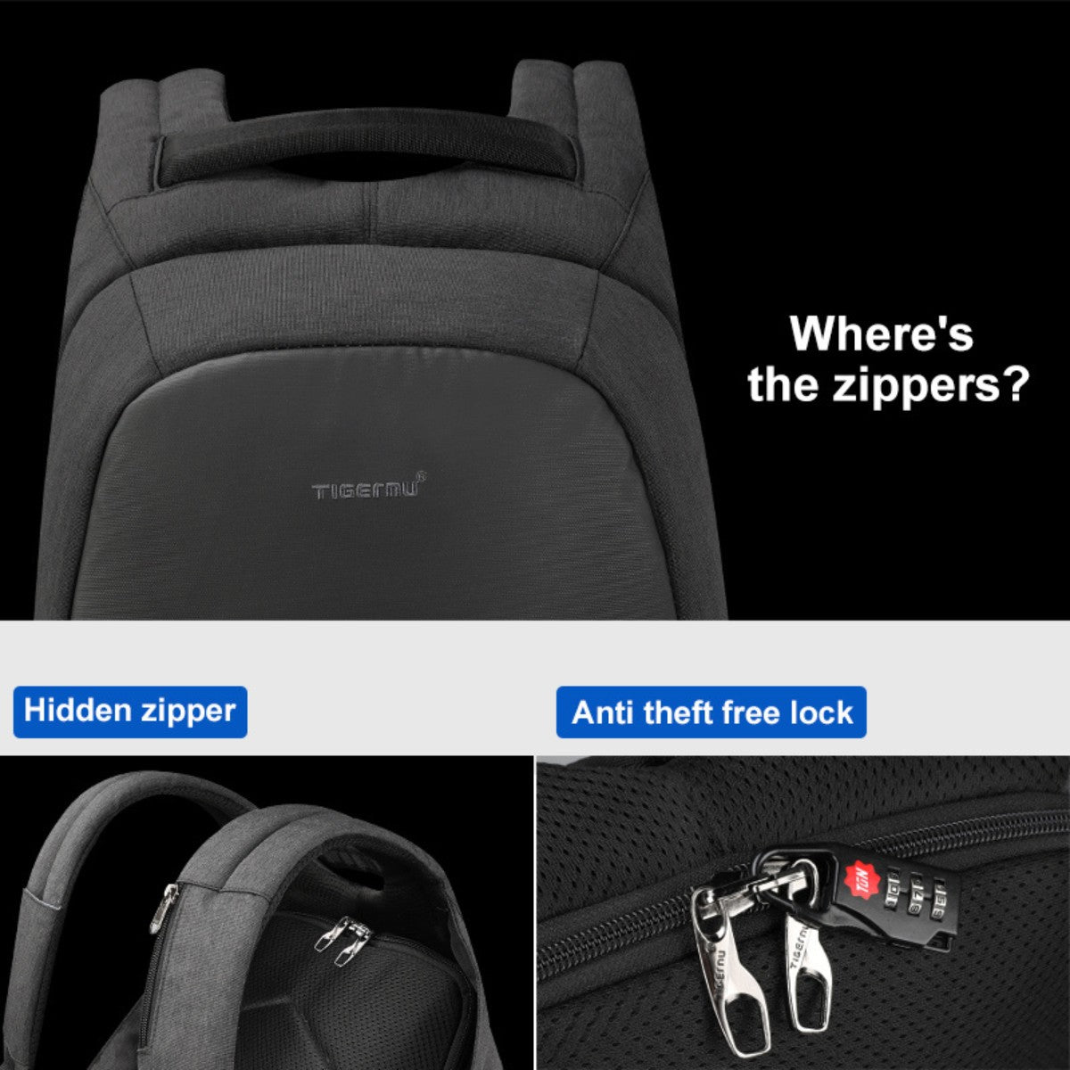 Mochila Antirrobo Tigernu TB3615B
