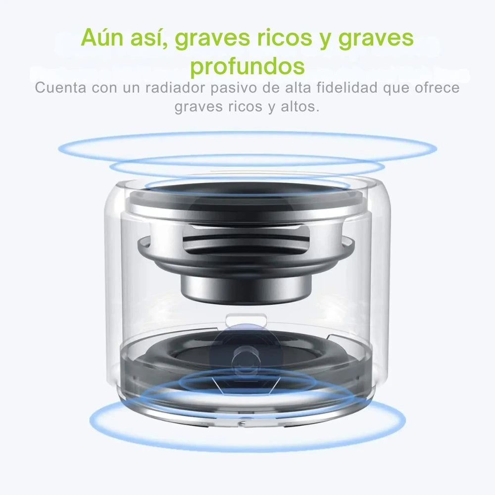 Mini altavoz Bluetooth EWA A106 Pro con radiador de grave