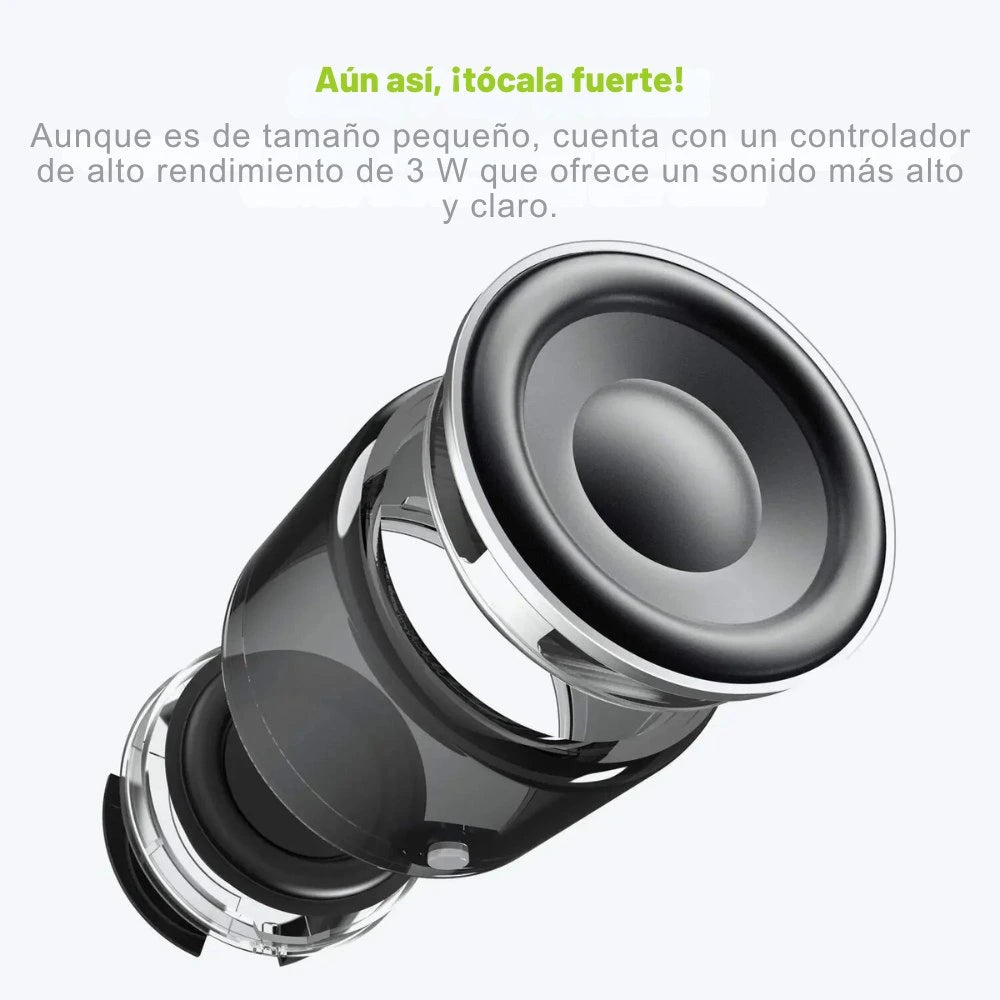Mini altavoz Bluetooth EWA A106 Pro con radiador de grave