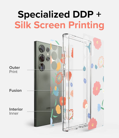 Case Ringke Fusion Floral - Galaxy S23 Ultra