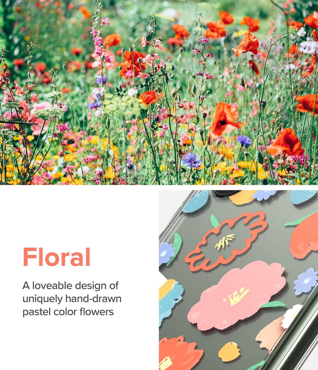 Case Ringke Fusion Floral - Galaxy S23 Ultra