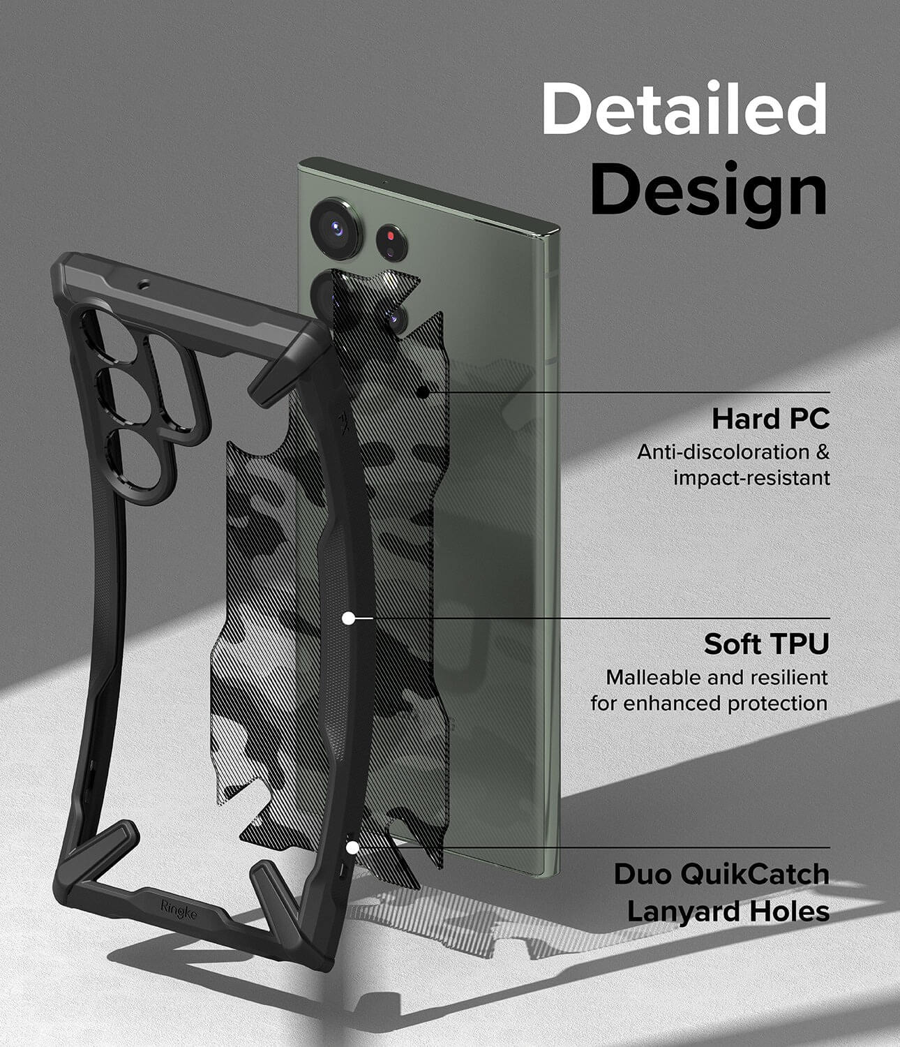 Case Ringke Fusion-X Camo Galaxy S23 Ultra