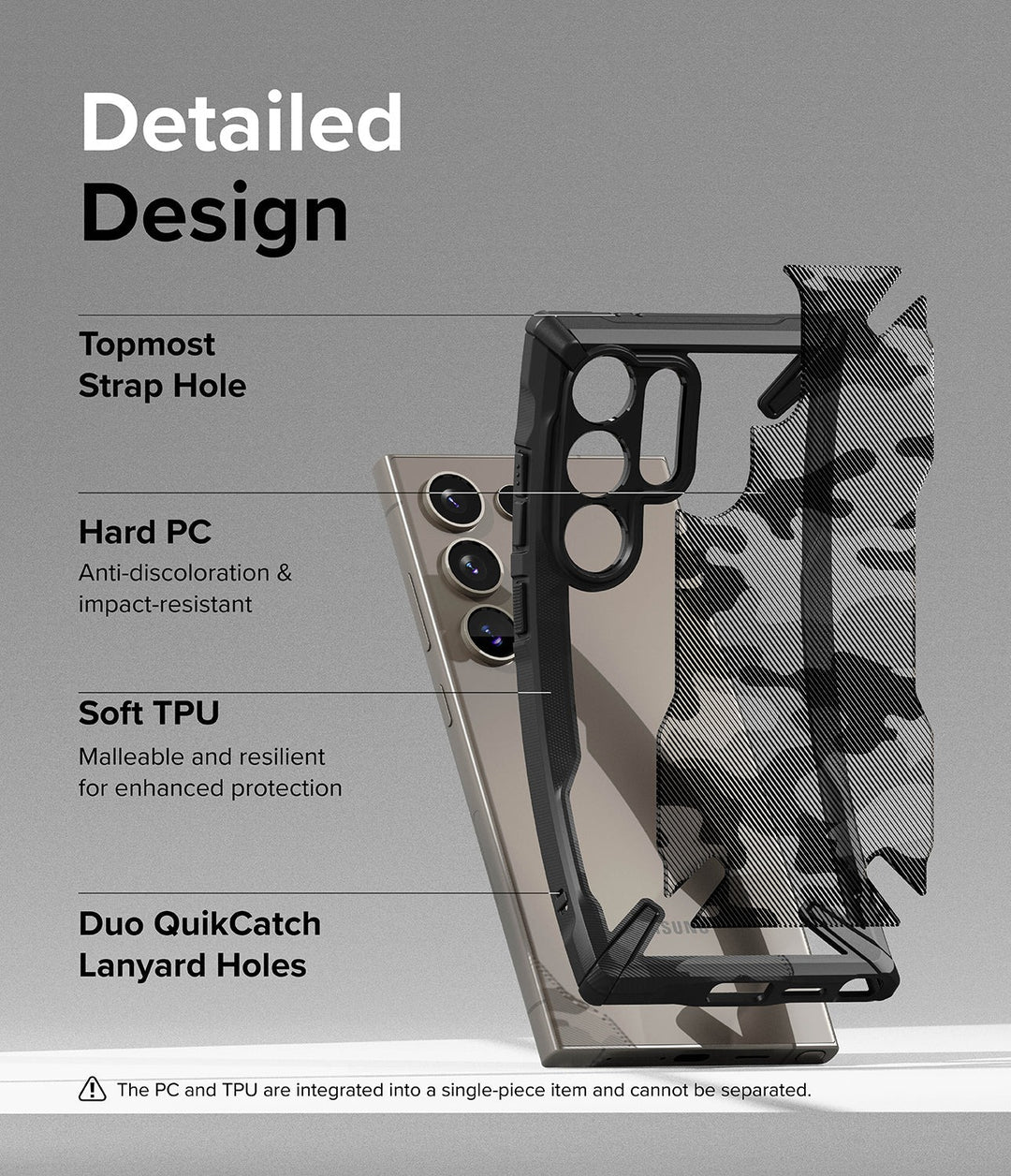Case Ringke Fusion-X Camo Galaxy S24 Ultra