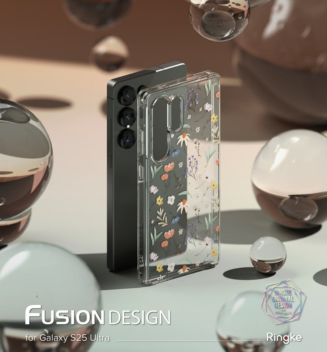 Case Ringke Fusion Design [Dry Flowers] - Galaxy S25 Ultra