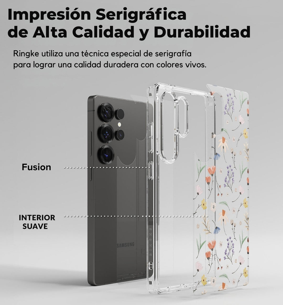 Case Ringke Fusion Design [Dry Flowers] - Galaxy S25 Ultra